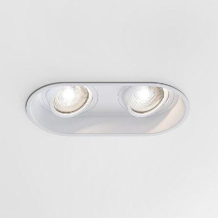 AST 1249028 Downlight svítidlo Minima Round Twin nastavitelné 2x6W GU10 bílá - ASTRO Lighting