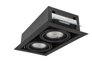 AZZ AZ2875 Stropní zápustné bodové svítidlo Azzardo Nova 2 black/black AZ2875 GU10+ADAP111/ES111 2x40/2x50W IP20 34