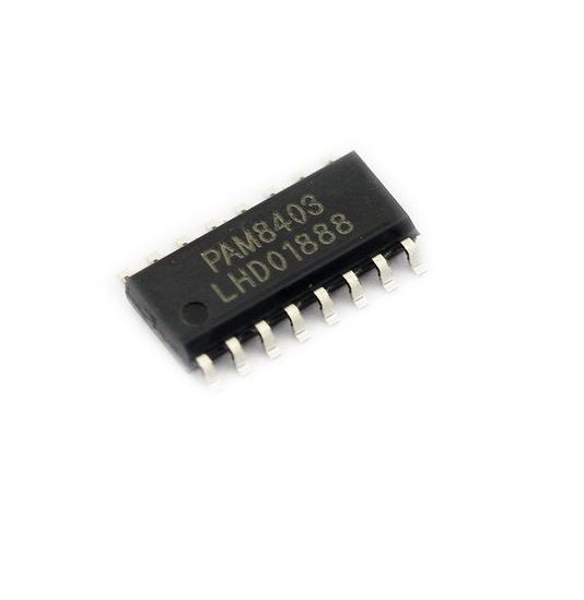 Audio zesilovač SOP-16 SMD PAM8403 - 2 x 3W