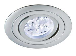 BPM 5000.19LED2.40 3 Vestavné svítidlo JANT Aluminio Plata nikl satin 10W 500lm 3000K LED 230V - BPM