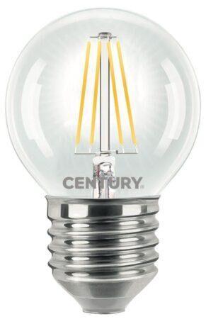 CEN INH1G-042727 LED FILAMENT MINI GLOBE ČIRÁ 4W E27 2700K 470Lm 360d 45x72mm IP20 - CENTURY