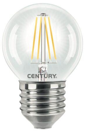 CEN INH1G-062740 LED FILAMENT MINI GLOBE ČIRÁ 6W E27 4000K 806Lm 360d 45x72mm IP20 - CENTURY