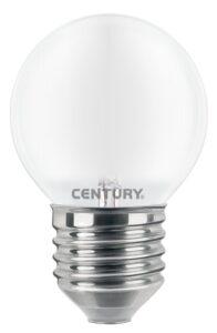 CEN INSH1G-042730 LED FILAMENT MINI GLOBE SATEN 4W E27 3000K 470Lm 360d 45x72mm IP20  - CENTURY