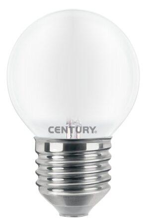 CEN INSH1G-042760 LED FILAMENT MINI GLOBE SATEN 4W E27 6000K 470Lm 360d 45x72mm IP20  - CENTURY