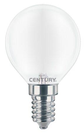 CEN INSH1G-061430 LED FILAMENT MINI GLOBE SATEN 6W E14 3000K 806Lm 360d 45x80mm IP20  - CENTURY