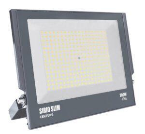 CEN SRS-2009540 REFLEKTOR LED SIRIO SLIM ČERNÝ 200W 4000K 18000Lm 110d 366x34x303mm IP66  - CENTURY