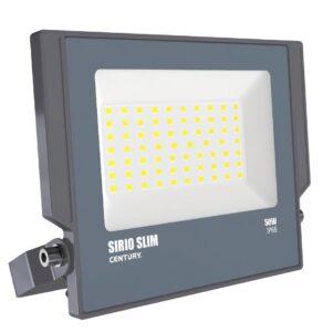 CEN SRS-509540 REFLEKTOR LED SIRIO SLIM ČERNÝ 50W 4000K 4500Lm 110d 200x29x178mm IP66  - CENTURY