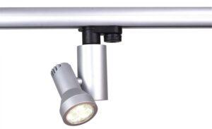 IMPR 003441 3-fázový spot Brazo vč. LED matná stříbrná - LIGHT IMPRESSIONS