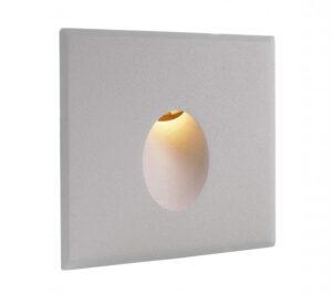 IMPR 930128 Kryt na vestavné svítidlo do stěny kruhový otvor stříbrnošedý - LIGHT IMPRESSIONS