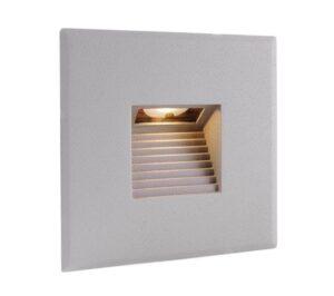 IMPR 930131 Kryt na vestavné svítidlo do stěny čtvercový otvor stříbrnošedý- LIGHT IMPRESSIONS