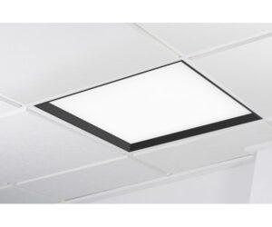 KHL K50502.BK.MP.3K.D1 WINNER LED panel černá 3000K mikroprisma 1..10V 37W čtverec - KOHL-Lighting