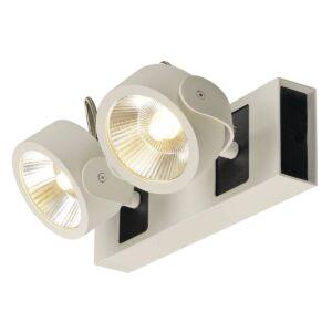 LA 1000130 KALU nástěnné a stropní svítidlo 2x LED 3000K bílé/černé 60° - BIG WHITE (SLV)