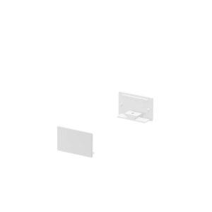 LA 1000560 Koncové kryty na GRAZIA 20 profil k montáži na stěnu plochý 2 kusy ploché provedení bílé - BIG WHITE (SLV)