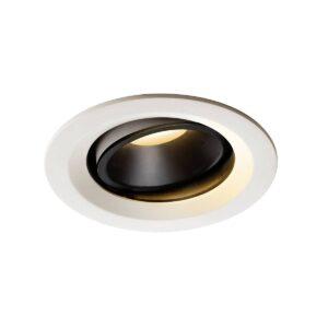 LA 1003565 NUMINOS® MOVE DL M vnitřní LED zápustné stropní svítidlo bílá/černá 2700 K 20° otočné a výkyvné - BIG WHITE (SLV)