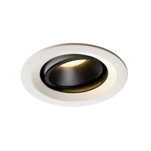 LA 1003589 NUMINOS® MOVE DL M vnitřní LED zápustné stropní svítidlo bílá/černá 3000 K 20° otočné a výkyvné - BIG WHITE (SLV)