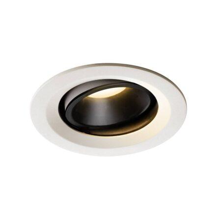 LA 1003592 NUMINOS® MOVE DL M vnitřní LED zápustné stropní svítidlo bílá/černá 3000 K 40° otočné a výkyvné - BIG WHITE (SLV)