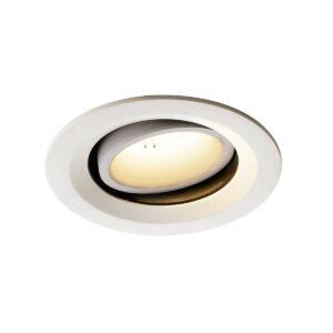 LA 1003593 NUMINOS® MOVE DL M vnitřní LED zápustné stropní svítidlo bílá/bílá 3000 K 40° otočné a výkyvné - BIG WHITE (SLV)