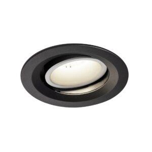 LA 1003602 NUMINOS® MOVE DL M vnitřní LED zápustné stropní svítidlo černá/bílá 4000 K 20° otočné a výkyvné - BIG WHITE (SLV)