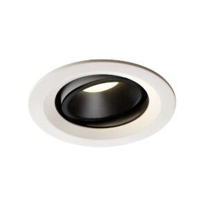 LA 1003613 NUMINOS® MOVE DL M vnitřní LED zápustné stropní svítidlo bílá/černá 4000 K 20° otočné a výkyvné - BIG WHITE (SLV)