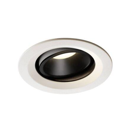 LA 1003616 NUMINOS® MOVE DL M vnitřní LED zápustné stropní svítidlo bílá/černá 4000 K 40° otočné a výkyvné - BIG WHITE (SLV)