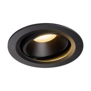 LA 1003625 NUMINOS® MOVE DL L vnitřní LED zápustné stropní svítidlo černá/černá 2700 K 20° otočné a výkyvné - BIG WHITE (SLV)
