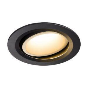 LA 1003626 NUMINOS® MOVE DL L vnitřní LED zápustné stropní svítidlo černá/bílá 2700 K 20° otočné a výkyvné - BIG WHITE (SLV)