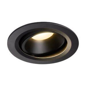 LA 1003649 NUMINOS® MOVE DL L vnitřní LED zápustné stropní svítidlo černá/černá 3000 K 20° otočné a výkyvné - BIG WHITE (SLV)