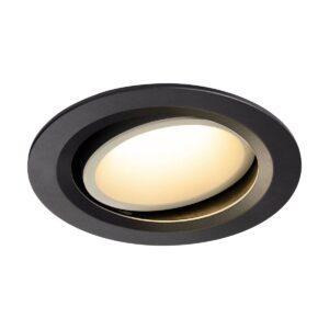 LA 1003650 NUMINOS® MOVE DL L vnitřní LED zápustné stropní svítidlo černá/bílá 3000 K 20° otočné a výkyvné - BIG WHITE (SLV)