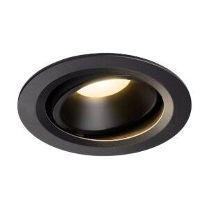 LA 1003652 NUMINOS® MOVE DL L vnitřní LED zápustné stropní svítidlo černá/černá 3000 K 40° otočné a výkyvné - BIG WHITE (SLV)