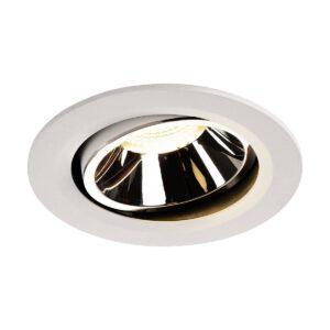 LA 1003663 NUMINOS® MOVE DL L vnitřní LED zápustné stropní svítidlo bílá/chrom 3000 K 20° otočné a výkyvné - BIG WHITE (SLV)