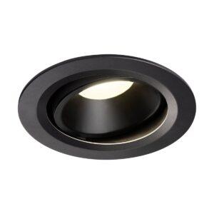 LA 1003673 NUMINOS® MOVE DL L vnitřní LED zápustné stropní svítidlo černá/černá 3000 K 20° otočné a výkyvné - BIG WHITE (SLV)
