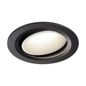 LA 1003674 NUMINOS® MOVE DL L vnitřní LED zápustné stropní svítidlo černá/bílá 3000 K 20° otočné a výkyvné - BIG WHITE (SLV)