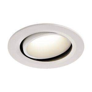 LA 1003689 NUMINOS® MOVE DL L vnitřní LED zápustné stropní svítidlo bílá/bílá 4000 K 40° otočné a výkyvné - BIG WHITE (SLV)