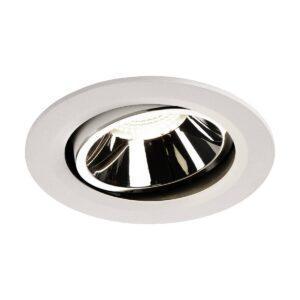LA 1003690 NUMINOS® MOVE DL L vnitřní LED zápustné stropní svítidlo bílá/chrom 4000 K 40° otočné a výkyvné - BIG WHITE (SLV)