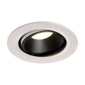 LA 1003691 NUMINOS® MOVE DL L vnitřní LED zápustné stropní svítidlo bílá/černá 4000 K 55° otočné a výkyvné - BIG WHITE (SLV)