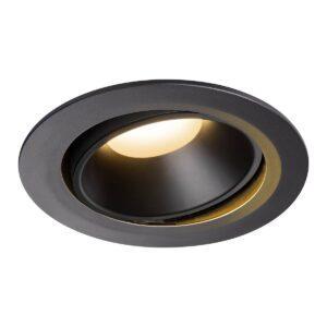 LA 1003697 NUMINOS® MOVE DL XL vnitřní LED zápustné stropní svítidlo černá/černá 2700 K 20° otočné a výkyvné - BIG WHITE (SLV)