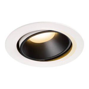 LA 1003709 NUMINOS® MOVE DL XL vnitřní LED zápustné stropní svítidlo bílá/černá 2700 K 20° otočné a výkyvné - BIG WHITE (SLV)