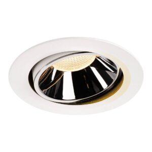 LA 1003711 NUMINOS® MOVE DL XL vnitřní LED zápustné stropní svítidlo bílá/chrom 2700 K 20° otočné a výkyvné - BIG WHITE (SLV)