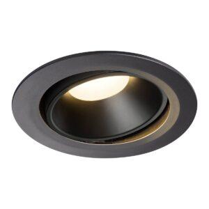 LA 1003721 NUMINOS® MOVE DL XL vnitřní LED zápustné stropní svítidlo černá/černá 3000 K 20° otočné a výkyvné - BIG WHITE (SLV)