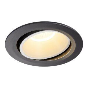 LA 1003725 NUMINOS® MOVE DL XL vnitřní LED zápustné stropní svítidlo černá/bílá 3000 K 40° otočné a výkyvné - BIG WHITE (SLV)