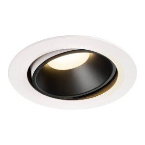 LA 1003733 NUMINOS® MOVE DL XL vnitřní LED zápustné stropní svítidlo bílá/černá 3000 K 20° otočné a výkyvné - BIG WHITE (SLV)