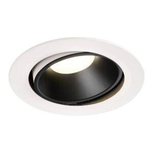 LA 1003760 NUMINOS® MOVE DL XL vnitřní LED zápustné stropní svítidlo bílá/černá 4000 K 40° otočné a výkyvné - BIG WHITE (SLV)