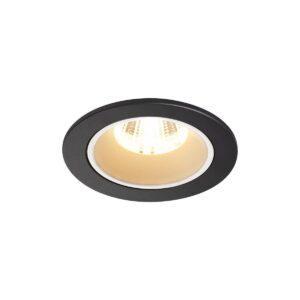 LA 1003770 NUMINOS® DL S vnitřní LED zápustné stropní svítidlo černá/bílá 2700 K 20° včetně listových pružin - BIG WHITE (SLV)