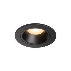 LA 1003772 NUMINOS® DL S vnitřní LED zápustné stropní svítidlo černá/černá 2700 K 40° včetně listových pružin - BIG WHITE (SLV)