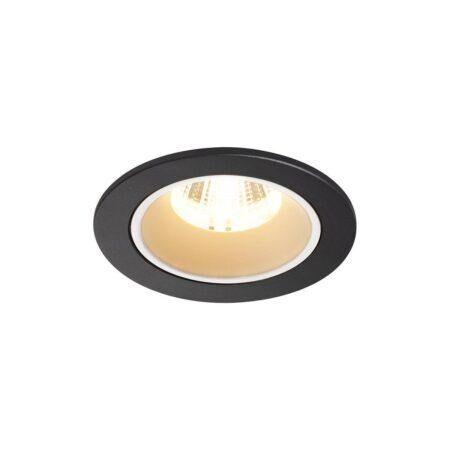 LA 1003773 NUMINOS® DL S vnitřní LED zápustné stropní svítidlo černá/bílá 2700 K 40° včetně listových pružin - BIG WHITE (SLV)