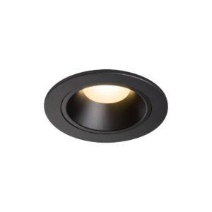 LA 1003793 NUMINOS® DL S vnitřní LED zápustné stropní svítidlo černá/černá 3000 K 20° včetně listových pružin - BIG WHITE (SLV)