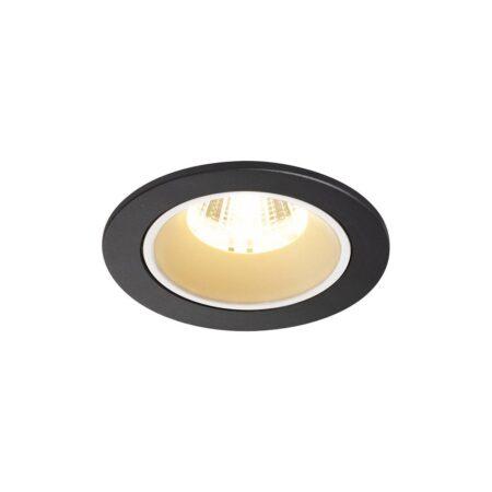 LA 1003794 NUMINOS® DL S vnitřní LED zápustné stropní svítidlo černá/bílá 3000 K 20° včetně listových pružin - BIG WHITE (SLV)