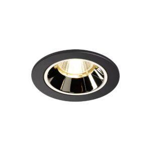 LA 1003795 NUMINOS® DL S vnitřní LED zápustné stropní svítidlo černá/chrom 3000 K 20° včetně listových pružin - BIG WHITE (SLV)