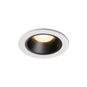 LA 1003808 NUMINOS® DL S vnitřní LED zápustné stropní svítidlo bílá/černá 3000 K 40° včetně listových pružin - BIG WHITE (SLV)