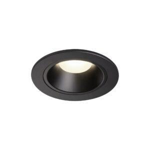 LA 1003817 NUMINOS® DL S vnitřní LED zápustné stropní svítidlo černá/černá 4000 K 20° včetně listových pružin - BIG WHITE (SLV)